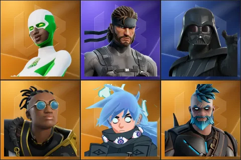Backlash, Solid Snake, Darth Vader, Malik, Nezumi, Omegarok