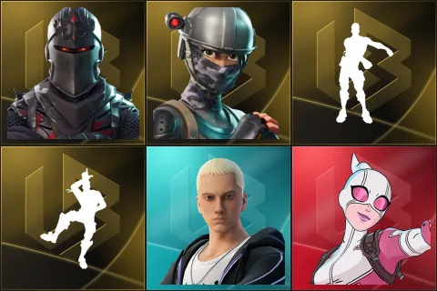 Black Knight, Elite Agent, Floss, Take The L, Slim Shady, Gwenpool