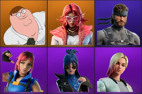 Peter Griffin, Valeria, Solid Snake, Explorer Emilie, Hope, Jackie