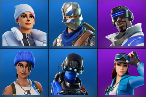 Blizzard Bomber, Blue Squire, Blue Striker, Blue Team Leader, Carbon Commando, Cloud Striker