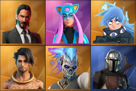 John Wick, Alli, Nezumi, Raz, Renzo the Destroyer, Mandalorian