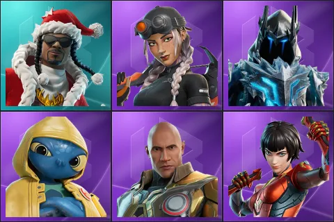 Santa Dogg, Elite Jules, Exalted Ice King, Squibbly, The Foundation (Reforged), The Order (Reforged)