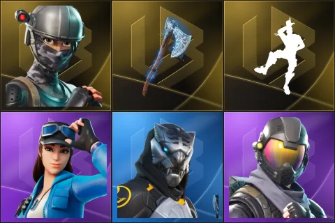 Elite Agent, Leviathan Axe, Take The L, Cloud Striker, Huntmaster Saber, Rogue Agent