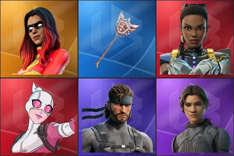 Joltara, The Axe of Champions 2.0, Shuri, Gwenpool, Solid Snake, Chani