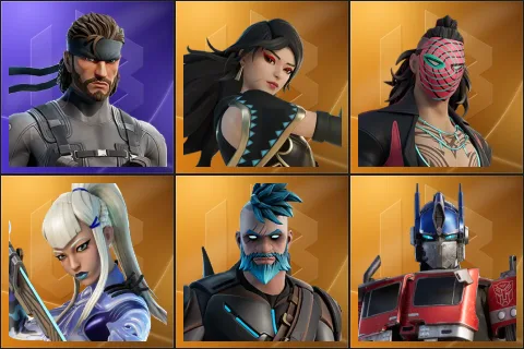 Solid Snake, Era, Kado Thorne, Mizuki, Omegarok, Optimus Prime