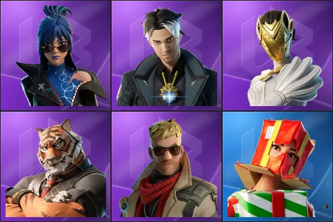 Hope, Montague, Nisha, Oscar, Vengeance Jones, Holiday Boxy