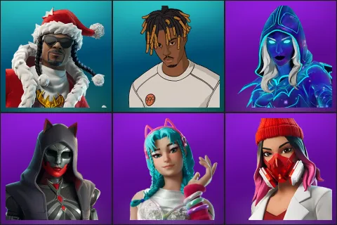 Santa Dogg, Slayer Juice WRLD, Andromeda, Felina, Katalina, Yulejacket