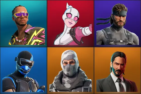 Lewis Hamilton, Gwenpool, Solid Snake, Fixer, Havoc, John Wick