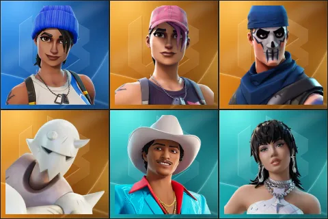 Blue Team Leader, Rose Team Leader, Warpaint, Snap, Die With A Smile Bruno, Rockstar LISA