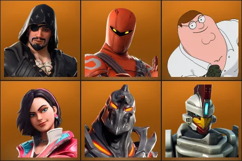 Blackheart, Hybrid, Peter Griffin, Rox, Ruin, Sentinel