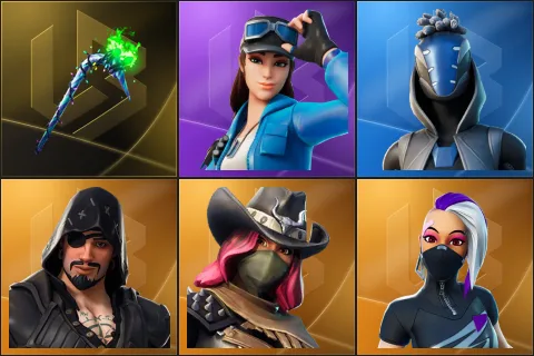 Merry Mint Axe, Cloud Striker, Sultura, Blackheart, Calamity, Catalyst