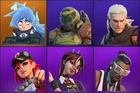 Nezumi, Doom Slayer, Geralt of Rivia, Dusty, Helsie, Massai