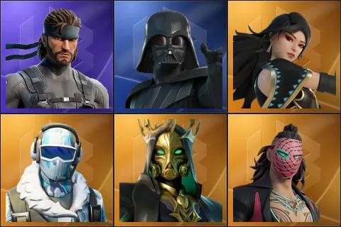 Solid Snake, Darth Vader, Era, Frostbite, Hades, Kado Thorne