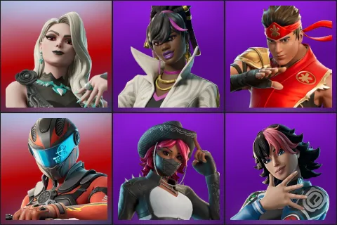 Carletta, Danica, FIRE Master Kai, Maxx Speed, Omen Hunter Calamity, Sedona