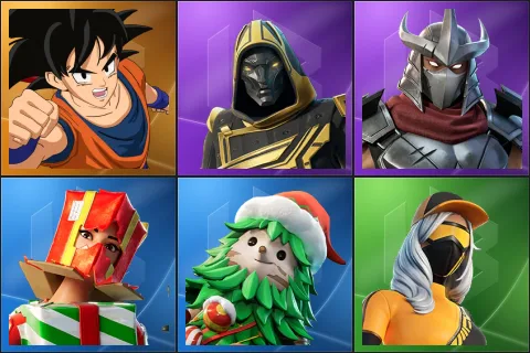 Son Goku, Blitz Knight, Shredder, Holiday Boxy, Winterfest Bushranger, Runway Racer