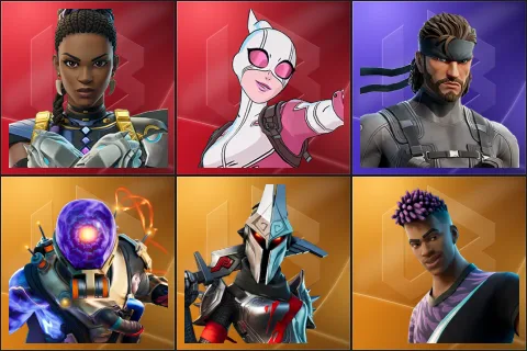 Shuri, Gwenpool, Solid Snake, Cyclo, Eternal Knight, Fade