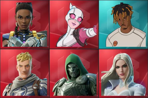 Shuri, Gwenpool, Slayer Juice WRLD, Captain Jones, Doom, Emma Frost