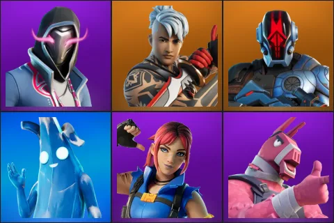 Xander, Ronin, The Foundation, Polar Peely, Explorer Emilie, Lt. John Llama