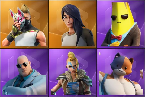 Drift, Gear Specialist Maya, Agent Peely, Brutus, Huntress, Meowscles