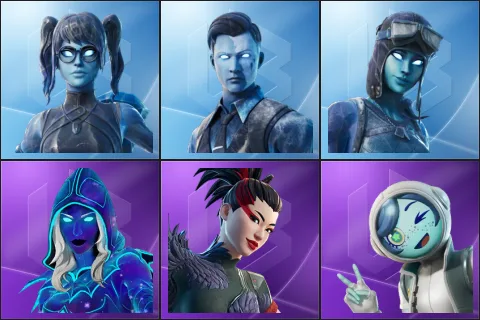 Ice Crystal, Icebound Midas, Permafrost Raider, Andromeda, Corvida, Explorer Luna