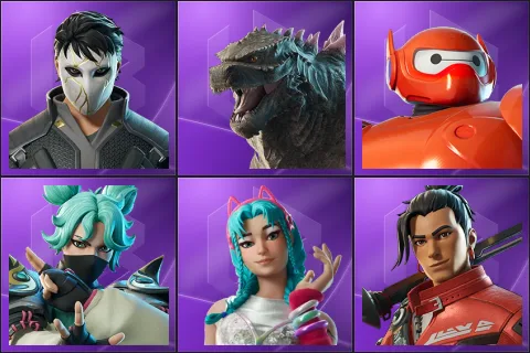 Daigo, Godzilla Evolved, Hero Baymax, Jade, Katalina, Kendo