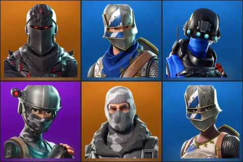 Black Knight, Blue Squire, Carbon Commando, Elite Agent, Havoc, Royale Knight