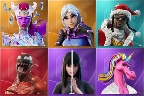 The Cube Queen, Torin, Santa Dogg, Carnage, Charlotte, Fabio Sparklemane