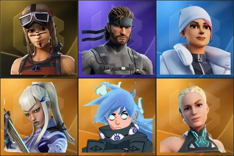 Renegade Raider, Solid Snake, Blizzard Bomber, Mizuki, Nezumi, Paradigm (Reality-659)