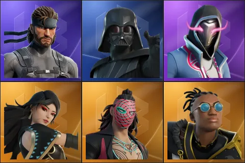Solid Snake, Darth Vader, Xander, Era, Kado Thorne, Malik