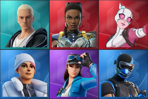Slim Shady, Shuri, Gwenpool, Blizzard Bomber, Cloud Striker, Fixer