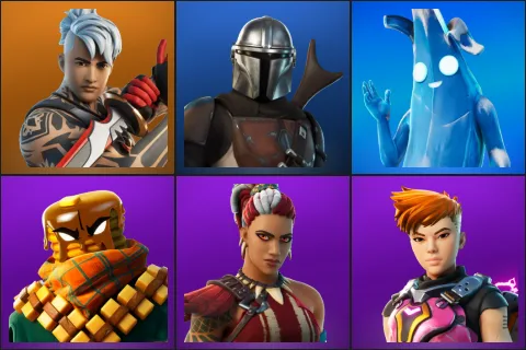 Ronin, Mandalorian, Polar Peely, Mancake, Mave, Reese