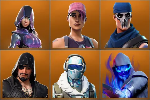 Glow, Rose Team Leader, Warpaint, Blackheart, Frostbite, Fusion
