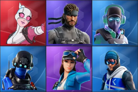 Gwenpool, Solid Snake, Breakpoint, Carbon Commando, Cloud Striker, Point Patroller