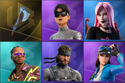 Leviathan Axe, Unchained Ramirez, Haze, Lewis Hamilton, Solid Snake, Cloud Striker