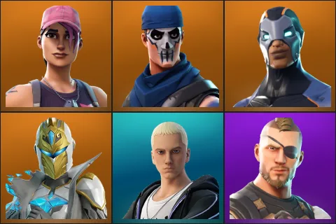 Rose Team Leader, Warpaint, Carbide, Spectra Knight, Slim Shady, Battlehawk