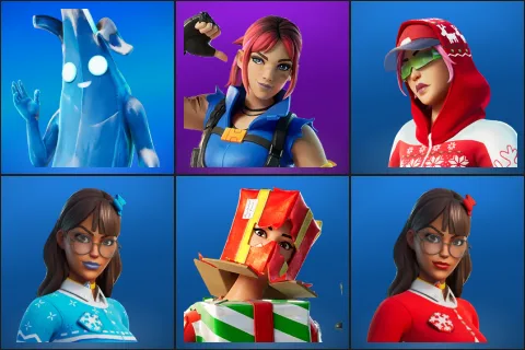 Polar Peely, Explorer Emilie, Arctic Adeline, Blizzabelle, Holiday Boxy, Krisabelle