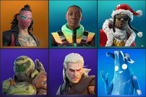 Kado Thorne, Khaby Lame, Santa Dogg, Doom Slayer, Geralt of Rivia, Polar Peely