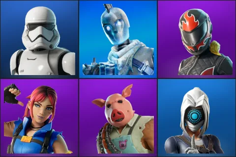 First Order Stormtrooper, Glacial Dummy, Burnoff, Explorer Emilie, Pig the Butcher, Focus