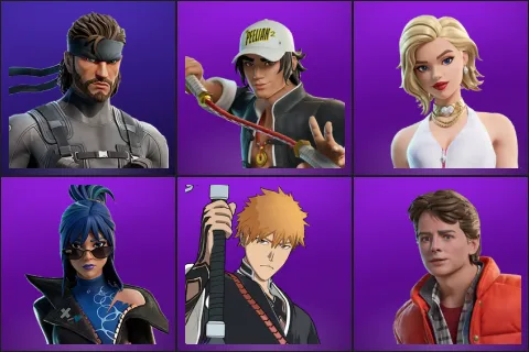 Solid Snake, Carter Wu, Cat Holloway, Hope, Ichigo Kurosaki, Marty McFly