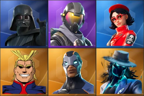Darth Vader, Rogue Agent, Rue, All Might, Carbide, Deadeye