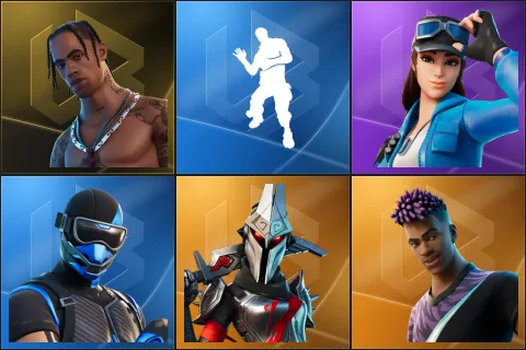 Travis Scott, Laugh It Up, Cloud Striker, Fixer, Eternal Knight, Fade