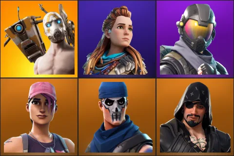 Psycho Bandit, Aloy, Rogue Agent, Rose Team Leader, Warpaint, Blackheart