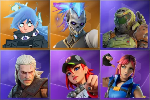 Nezumi, Renzo the Destroyer, Doom Slayer, Geralt of Rivia, Dusty, Explorer Emilie