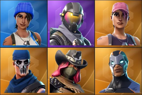 Blue Team Leader, Rogue Agent, Rose Team Leader, Warpaint, Calamity, Carbide
