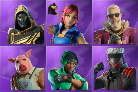 Blitz Knight, Explorer Emilie, Kingsley, Pig the Butcher, Sage, Shinji