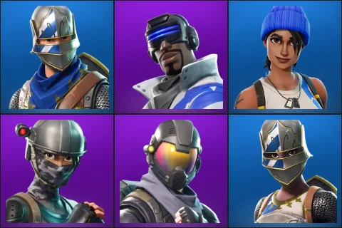 Blue Squire, Blue Striker, Blue Team Leader, Elite Agent, Rogue Agent, Royale Knight
