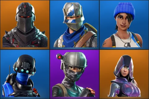 Black Knight, Blue Squire, Blue Team Leader, Carbon Commando, Elite Agent, Glow