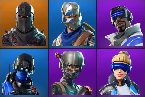Black Knight, Blue Squire, Blue Striker, Carbon Commando, Elite Agent, Neo Versa