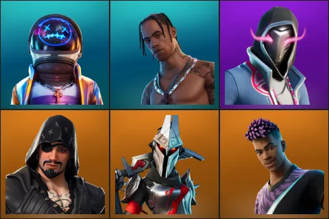 Astro Jack, Travis Scott, Xander, Blackheart, Eternal Knight, Fade