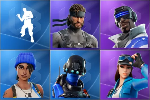 Laugh It Up, Solid Snake, Blue Striker, Blue Team Leader, Carbon Commando, Cloud Striker